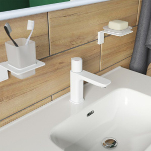 Купить Смеситель для раковины IDDIS Slide SLIWTBTi01 белый в Москве с доставкой Смеситель для раковины IDDIS Slide SLIWTBTi01 белый