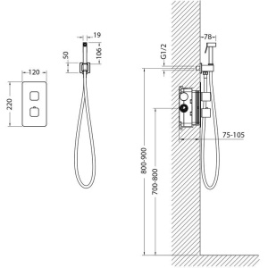 Купить Гигиенический душ Timo Petruma 5089/17SM со смесителем, С ВНУТРЕННЕЙ ЧАСТЬЮ, золото матовое в Москве с доставкой Гигиенический душ Timo Petruma 5089/17SM со смесителем, С ВНУТРЕННЕЙ ЧАСТЬЮ, золото матовое