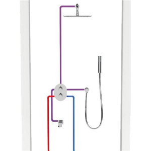Термостатический смеситель Ravak Chrome CR 067.00 для ванны с душем