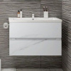 Тумба с раковиной Art&Max Techno подвесная, 90, монти мрамор