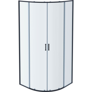 Душевой уголок Акватек AQ ARI RO 10020BL 100х100 см, черный матовый профиль