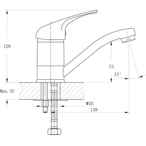 Смеситель для кухни Rush Corsica CO4240-26