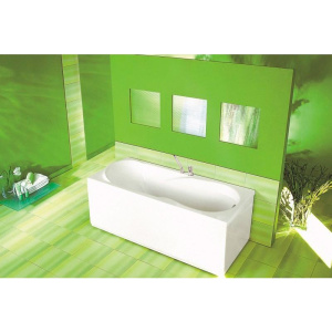 Акриловая ванна Roca Uno 160x75 см, с каркасом, со сливом-переливом