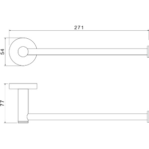 Полотенцедержатель Aquatek Европа AQ4119BG шлифованное золото