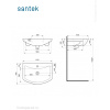 Раковина мебельная Santek Балтика 60 1.WH11.0.246 белая