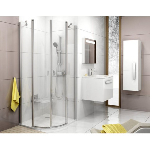 Купить Душевой уголок Ravak Chrome CSKK4-80 Transparent, блестящий профиль в Москве с доставкой Душевой уголок Ravak Chrome CSKK4-80 Transparent, блестящий профиль