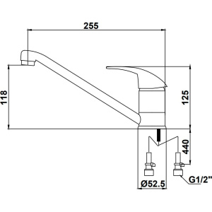 Купить Смеситель для кухни Kaiser Magistro 14233 хром в Москве с доставкой Смеситель для кухни Kaiser Magistro 14233 хром