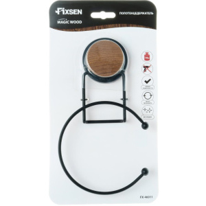 Купить Полотенцедержатель Fixsen Magic Wood FX-46011 кольцо, черный в Москве с доставкой Полотенцедержатель Fixsen Magic Wood FX-46011 кольцо, черный