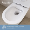 Унитаз подвесной Aqueduto Cone CON0110 безободковый, с микролифтом, белый глянцевый