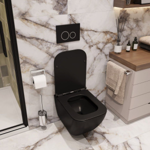 Унитаз подвесной Ceruttispa Mimi Aria MB CT8920 безободковый, с микролифтом