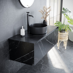 Тумба с раковиной Sancos Stone 120 Nero Marquina