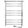 Полотенцесушитель электрический Indigo Line Trinity LСLTE80-50PRt с полкой, серебристый