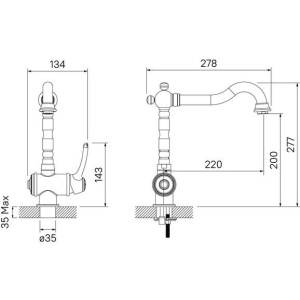 Купить Смеситель для кухни IDDIS Oldie OLDYGL0i05 в Москве с доставкой Смеситель для кухни IDDIS Oldie OLDYGL0i05