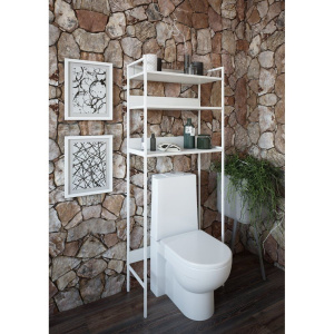 Купить Шкаф Sanflor 82613185 белый муар, для туалета в Москве с доставкой Шкаф Sanflor 82613185 белый муар, для туалета