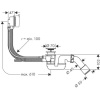 Слив-перелив для ванны Hansgrohe Flexaplus S 58150000