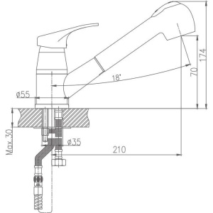Смеситель для кухни Haiba HB13 HB6013