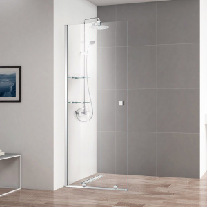 Купить Душевая перегородка Cezares Stream BF-1-80-C-Cr профиль хром, стекло прозрачное в Москве с доставкой Душевая перегородка Cezares Stream BF-1-80-C-Cr профиль хром, стекло прозрачное