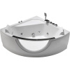 Акриловая ванна Orans BT-62118M 135x135 см, угловая, с гидромассажем, с каркасом, со сливом-переливом, со смесителем, с подголовником, четверть круга