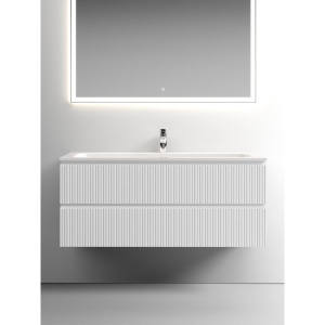 Купить Тумба с раковиной Sancos Snob T 120 см, bianco, раковина CN7017 в Москве с доставкой Тумба с раковиной Sancos Snob T 120 см, bianco, раковина CN7017