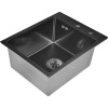 Мойка кухонная Wisent 4050B с PVD покрытием, с коландером, графит
