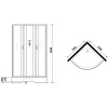 Душевая кабина Niagara Classic NG-3502-14BK 100х100 см, без крыши