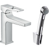 Смеситель для раковины Hansgrohe Metropol 74522000 с гигиеническим душем, хром