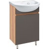 Тумба с раковиной Runo Лада 40 графит
