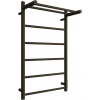 Полотенцесушитель электрический Двин Fj neo 80/50 чёрный матовый, с полкой