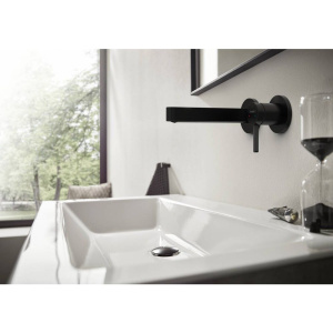Смеситель для раковины Hansgrohe Finoris 76051670 матовый черный