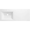 Тумба с раковиной Style Line Даллас 120 Люкс Plus подвесная, белая L