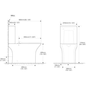 Унитаз-компакт SantiLine SL-5023 с микролифтом