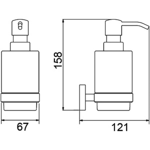 Дозатор Timo Saona 13039/00 хром