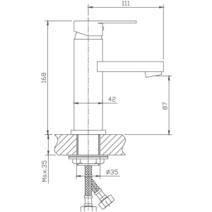 Смеситель для раковины Haiba HB02 HB1002