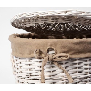 Купить Корзина для белья Wasserkraft Aller WB-106-M белая, средняя в Москве с доставкой Корзина для белья Wasserkraft Aller WB-106-M белая, средняя