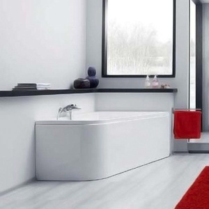 Купить Акриловая ванна AM.PM Spirit V2.0 R 160x100 см, угловая, с каркасом, со шторкой, асимметричная в Москве с доставкой Акриловая ванна AM.PM Spirit V2.0 R 160x100 см, угловая, с каркасом, со шторкой, асимметричная