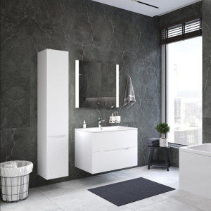 Купить Шкаф-пенал AM.PM Tender R, подвесной, белый глянец в Москве с доставкой Шкаф-пенал AM.PM Tender R, подвесной, белый глянец