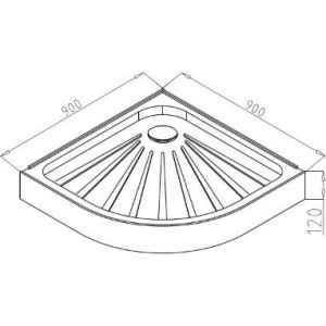 Купить Поддон для душа Ceruttispa R90 90х90 см, белый в Москве с доставкой Поддон для душа Ceruttispa R90 90х90 см, белый