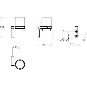 Стакан Cezares Ultima CZR-F-8930