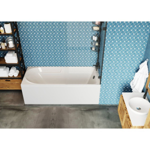 Акриловая ванна Vagnerplast Hera 180x80 см, с каркасом, ультрабелая