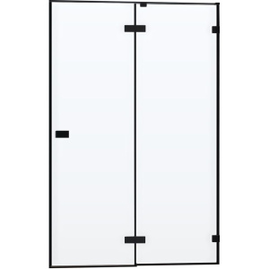 Душевая дверь в нишу Cezares Bellagio BELLAGIO-B-12-120-C-NERO 120 см, черная