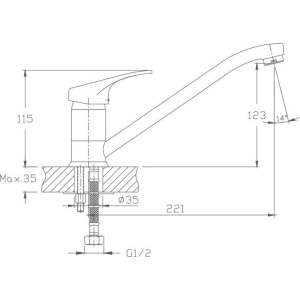 Смеситель для кухни Haiba HB13 HB4813