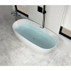 Акриловая ванна Ceruttispa D'lseo 7390 170x75 см, отдельностоящая, овальная, с ножками, со сливом-переливом