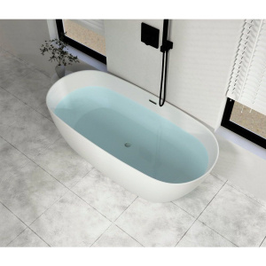 Акриловая ванна Ceruttispa D'lseo 7390 170x75 см, отдельностоящая, овальная, с ножками, со сливом-переливом