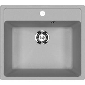 Комплект Мойка кухонная Ulgran U-104 -342 графитовая + Смеситель U-006 -342 графитовый