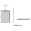 Поддон для душа Vincea VST-4SRL8012W 120x80 белый матовый, с сифоном