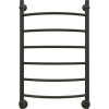 Полотенцесушитель водяной EWRIKA Сафо D 80х50, чёрный матовый