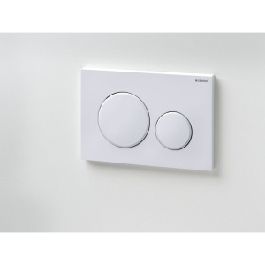 Кнопка смыва Geberit Sigma 20 115.882.01.1 белая, матовый лак