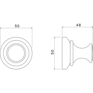 Крючок Акватек Классик AQ4501MB матовый черный