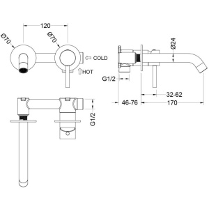 Смеситель для раковины Aquatek Европа AQ1313CR хром