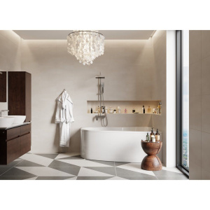 Акриловая ванна Vagnerplast Melite R 160x105 см, угловая, с каркасом, асимметричная